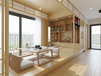 Tính hữu dụng của máy mài sàn bê tông và nội thất bằng gỗ thiết kế tối giản